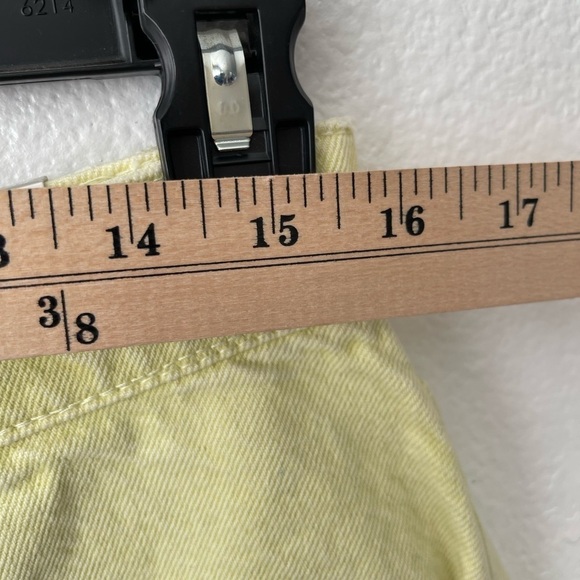 Zara High Waist Yellow Shorts - Picture 10 of 10